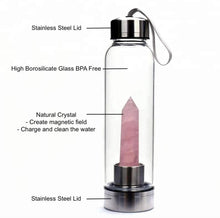 Load image into Gallery viewer, Crystal water drinking bottles