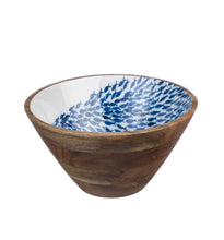 Load image into Gallery viewer, Mango wood bowls Fish shoal design
