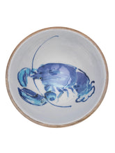 Load image into Gallery viewer, Mango wood bowls Blue Lobster design
