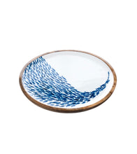 Load image into Gallery viewer, Mango wood bowls Fish shoal design
