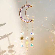 Load image into Gallery viewer, Crystal hanging sun catcher
