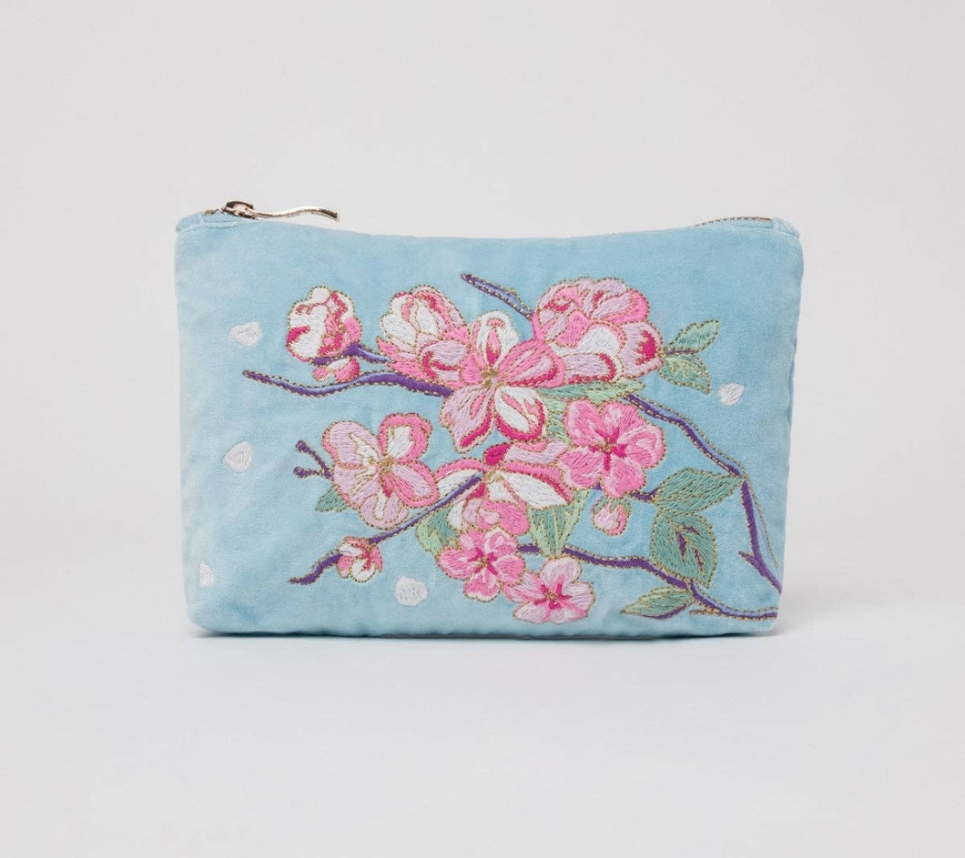 Elizabeth Scarlett Cherry blossom cosmetic bag